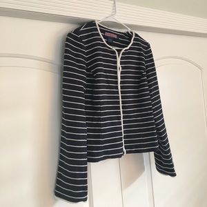 Vineyard Vines blazer cardigan navy white